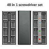 Набір магнітних викруток 48 в 1 у металевому футлярі для роботи з дрібними деталями, фото 2