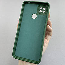 Чохол для Xiaomi Redmi 9C силіконовий кейс із захистом камери на телефон сяомі редмі 9с темно-зелений l8o, фото 3