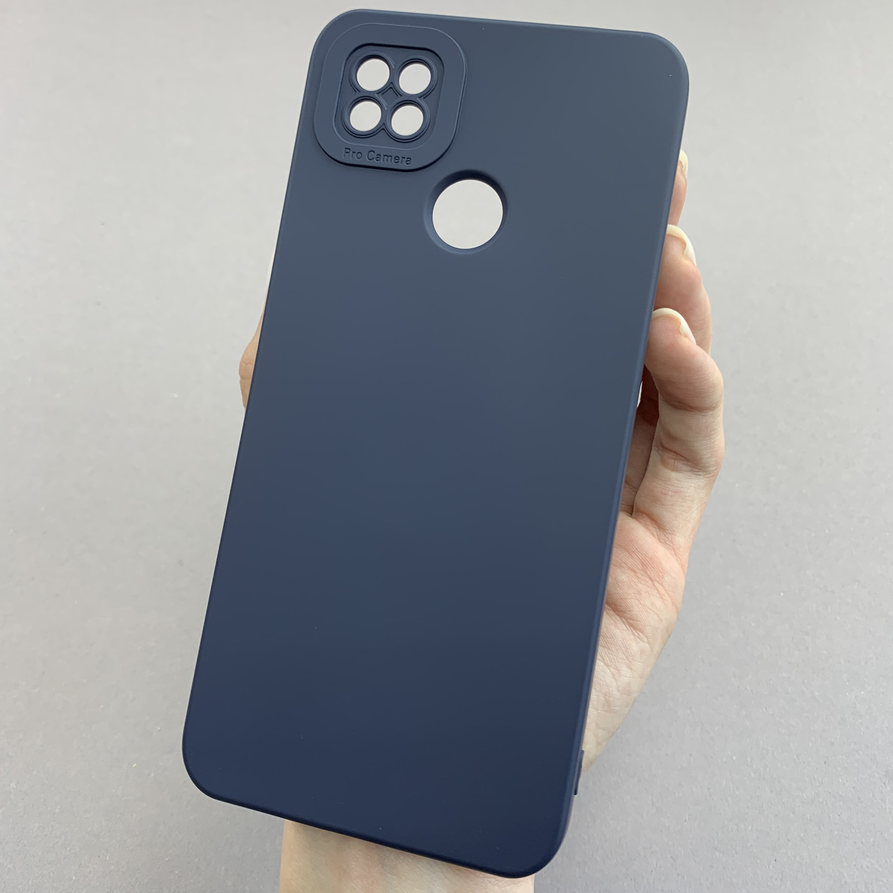 Чохол для Xiaomi Redmi 9C силіконовий кейс із захистом камери на телефон сяомі редмі 9с темно-синій l8o