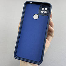 Чохол для Xiaomi Redmi 9C силіконовий кейс із захистом камери на телефон сяомі редмі 9с темно-синій l8o, фото 3