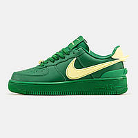 Мужские кроссовки Nike Air Force x AMBUSH найк аир форс кожаные зелёные