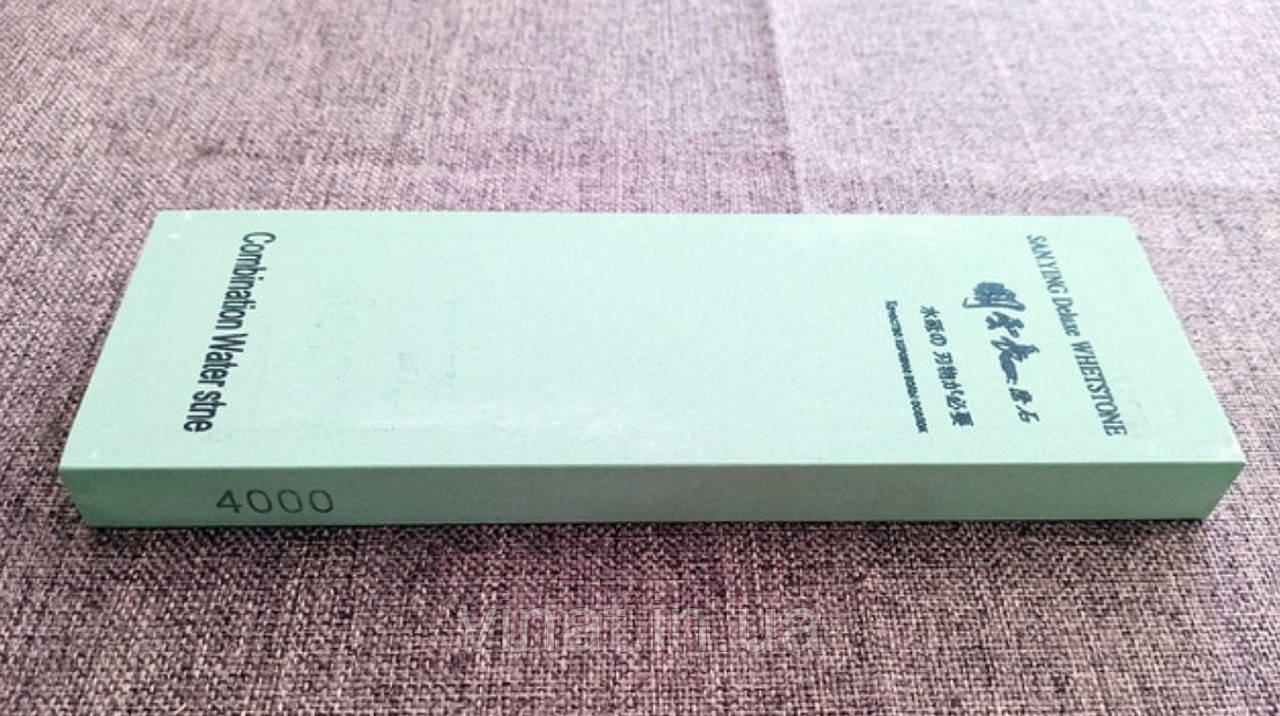 Водний точильний камінь на гумовій підставці 4000 grit
