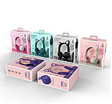 Бездротові навушники з котячими вушками складні ZW-028 Cat Ear з LED підсвічуванням Червоні, фото 4