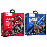 Ігрові навушники для ПК з мікрофоном Hoco W103 Magic tour gaming headphones Black, фото 9