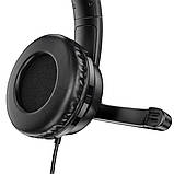 Ігрові навушники для ПК з мікрофоном Hoco W103 Magic tour gaming headphones Black, фото 8