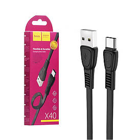 USB кабель HOCO X40 Type-C 1м (чорний)