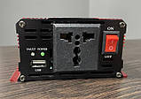 Перетворювач напруги V-TEK SPI-2000W, інвертор 12/220В з LED екраном, USB,, фото 6