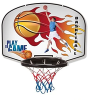 Набір для дитячого баскетболу щит з кільцем та м'яч, Pilsan (03-400)