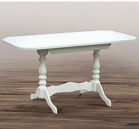 Стол обеденный деревянный раскладной Аврора ваниль