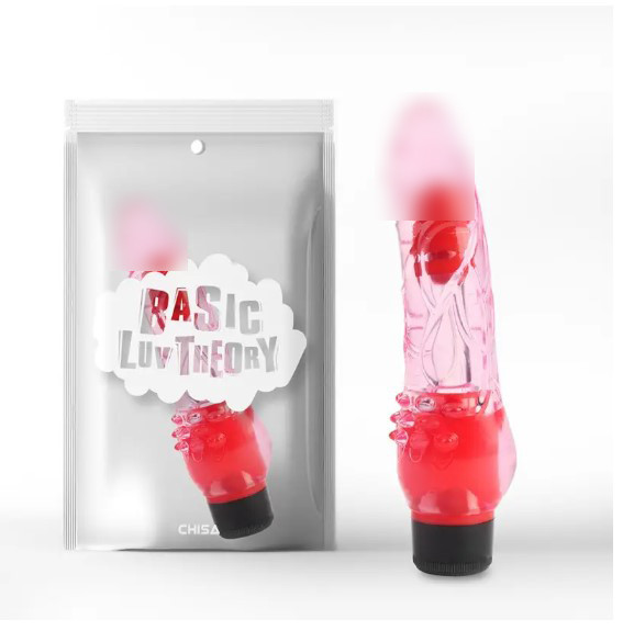 Вібратор мультишвидкісний прозорий Realistic Vibe Pink 7.8 | Puls69, фото 1