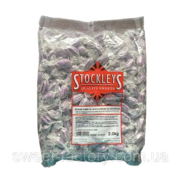 Лакрична карамель Stockley's Blackcurrant Liquorice Sugar Free 2000g, фото 1