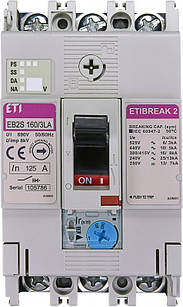 Авт. вимикач EB2S 160/3LA 160А 3P (16kA регульований)