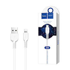 USB кабель HOCO X20 3M lightning (білий)