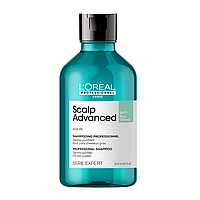 Очищающий шампунь для жирных волос Szampon L'Oréal Professionnel Serie Expert Scalp Advanced Anti Oiliness 300