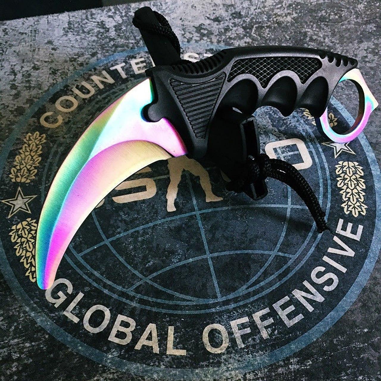 Ніж керамбіт із гри CS: GO (Оригінал) гострі та тупі (2 різновиди)