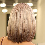 Перука блонд каре з затемненими коренями та кінцями, фото 4