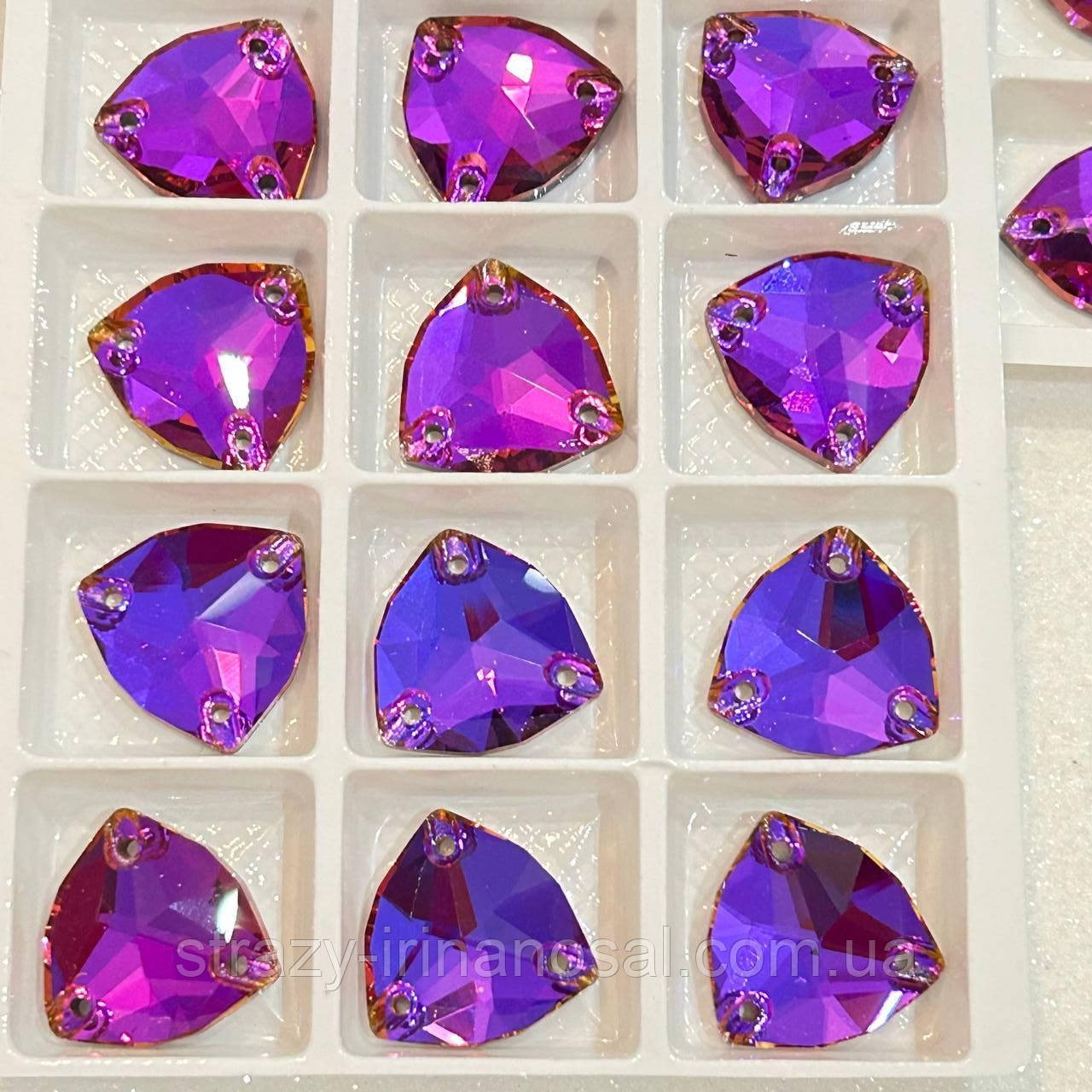 Swaro Пришивные Стразы 16мм, Форма-Trilliant, Цвет Violet Blue — в ...