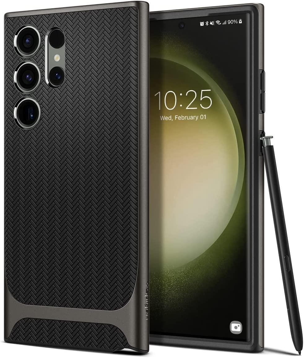 Чохол Spigen для Samsung Galaxy S23 Ultra - Neo Hybrid, Gunmetal (ACS05627)