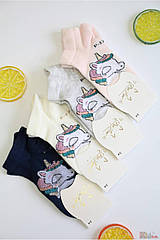 ОПТОМ Шкарпетки низькі "Єдиноріг" для дівчинки (16/3-4 роки) Pier Lone 8681788571986