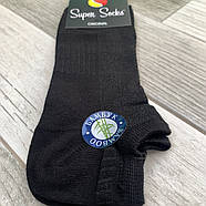 Шкарпетки чоловічі короткі бамбук із сіткою Super Socks, арт 038, розмір 42-44, чорні, 038, фото 4