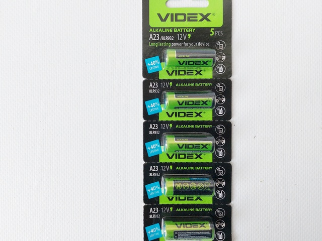 Батарейка Е23А (Videx) A23/8LR932