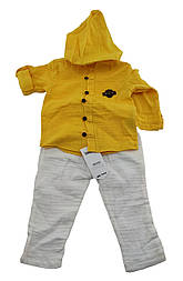 Костюм місяців Туреччина муслін для новонародженого хлопчика жовтий (КДНМ2438)