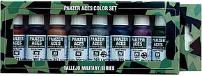 Набір фарб Panzer Aces No.1 Set 8 кольорів. VALLEJO Model Color 70122