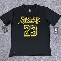 Футболка черная Nike James №23 команда Lakers NBA Dri-Fit Леброн Джеймс Лейкерс