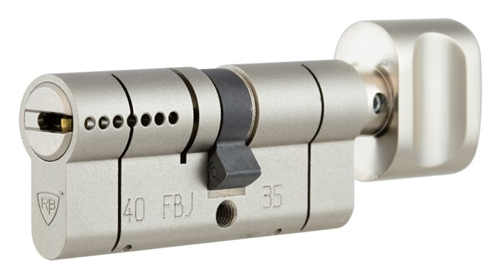 Циліндр RB RAV Bariach Keylocx ключ/тумблер нікель (Ізраїль)