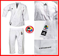 Кімоно для карате ADIDAS K220C біле WKF форма одяг спортивне дитяче карате