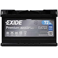 Автомобильный аккумулятор EXIDE 72Аh 720Ah R+ Premium (EA722)