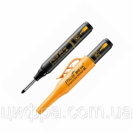 Маркер фірмовий з довгим носиком Pica BIG Ink Smart-Use Marker XL, 170/46, чорний, фото 1