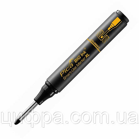 Маркер фірмовий з довгим носиком Pica BIG Ink Smart-Use Marker XL, 170/46, чорний, фото 3
