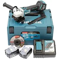 Болгарка Makita DGA 511 RTJ 2x 5.0 Ah зарядний пристрій