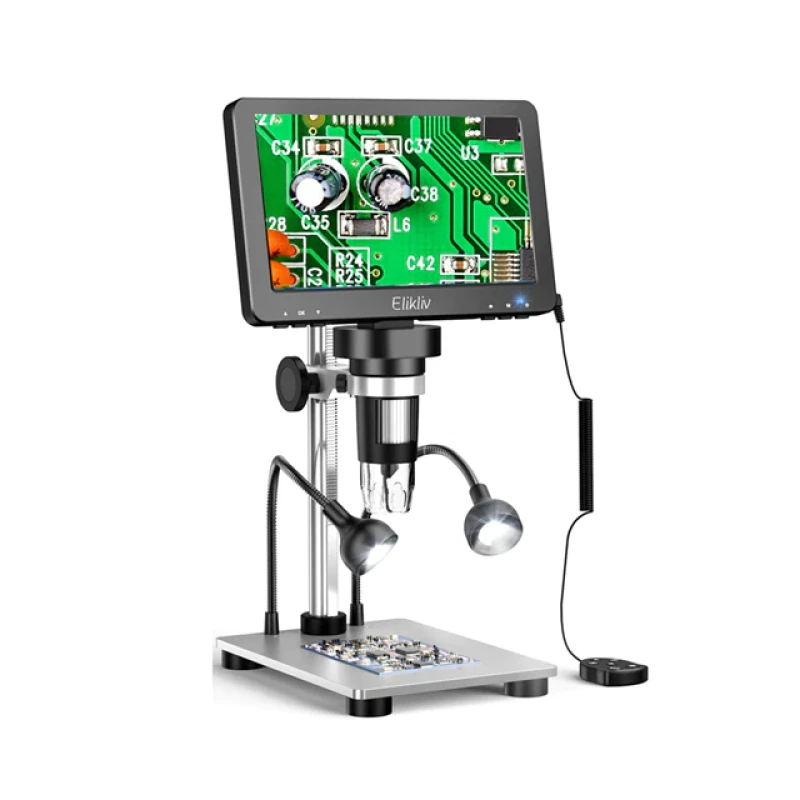 Цифровий мікроскоп з пультом керування на штативі DM9 (1200Х, 7", 12 MП)