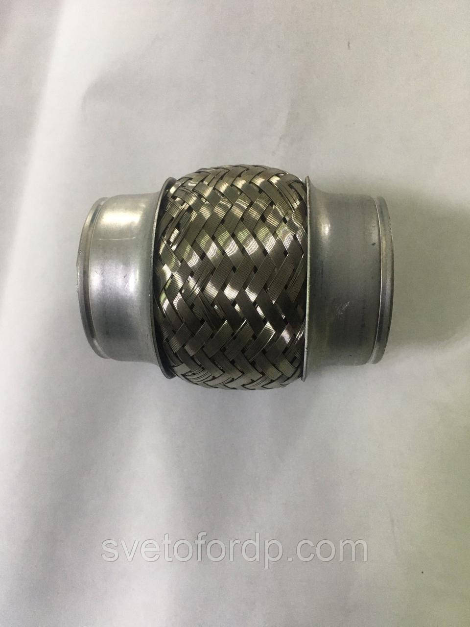 Гофра глушника 55х100 (3-х шарова) (довга) Корея SHIKOO, фото 1