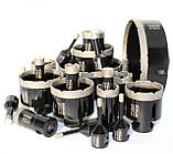 Алмазна коронка 40 мм під КШМ М14 для граніту, керамограніту, твердої плитки, фото 6