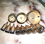 Алмазна коронка 50 мм під дриль для керамограніту та твердої плитки з центрувальним свердлом, фото 3