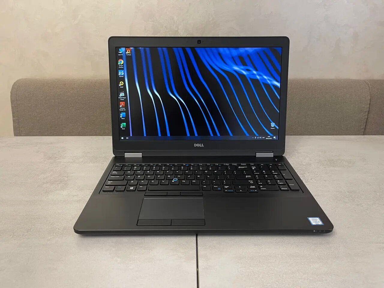 Б/в Ноутбук Dell Precision 3510 15.6" 1920x1080| Core i5-6300HQ| 16 GB RAM| 256 GB SSD| FirePro W5130M 2GB