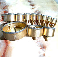 Алмазная коронка 35 мм под дрель для керамогранита и твердой плитки с центровочным сверлом