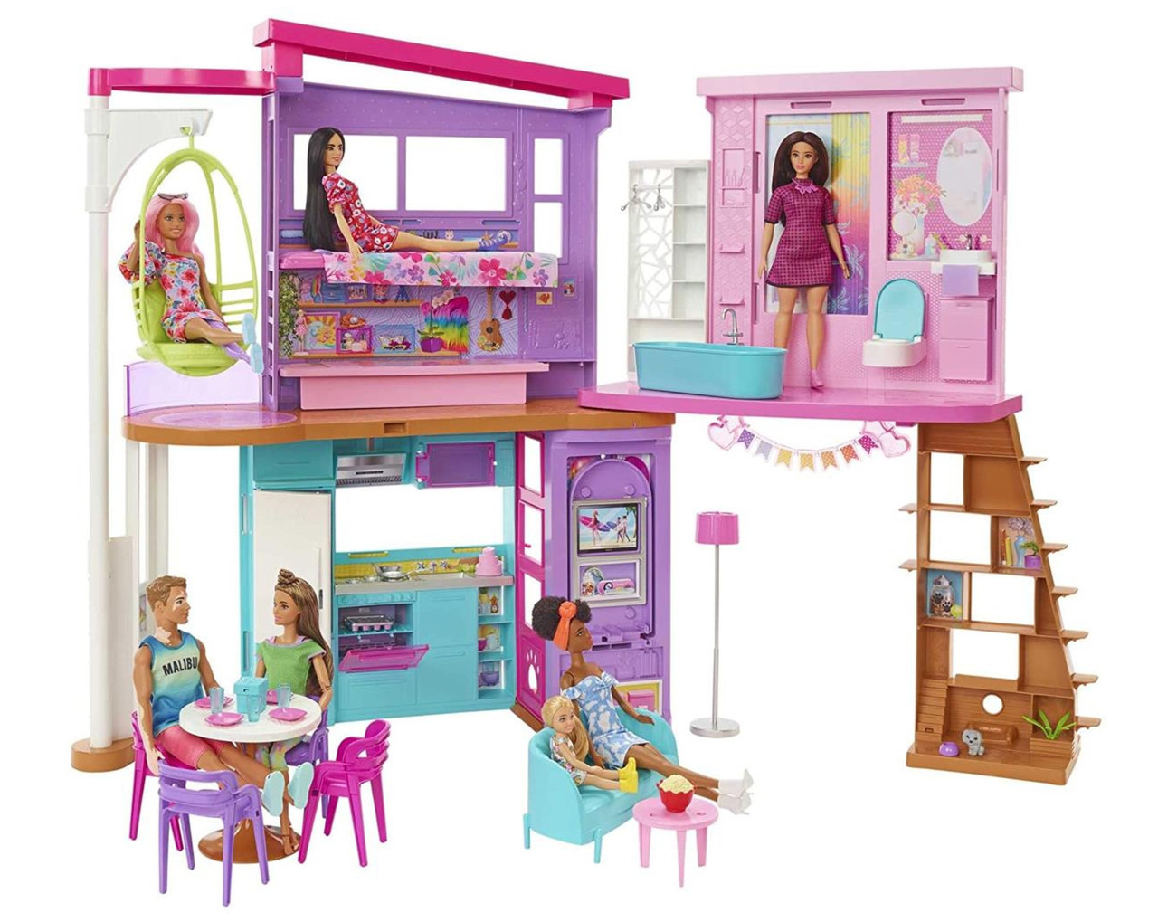 БУДИНОК ДЛЯ БАРБІ Mattel Barbie: Malibu Dream House - Mattel (HCD50) - фото 2 - id-p1869692579