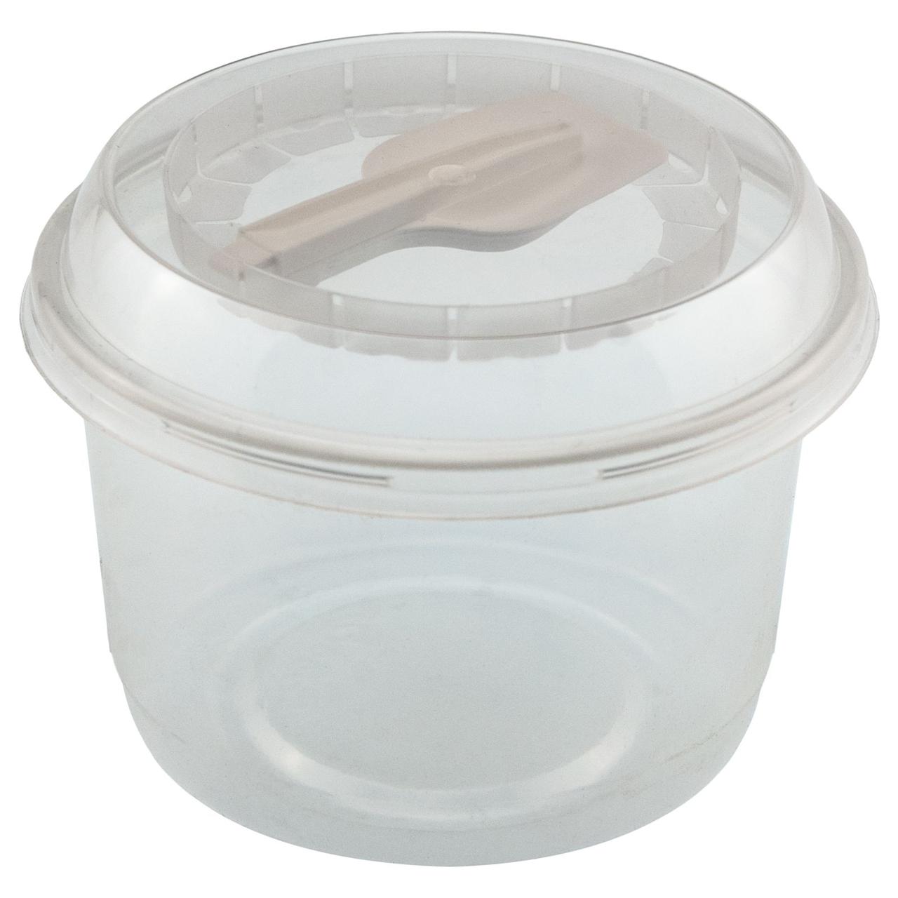 🍴Стакан десертний 250мл з кришкою та ложкою (1500шт)🥛 купити оптом та в ...