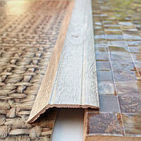 Поріжок перепад до 10 мм різнорівневий. А 10 "під дерево" Дуб сірий (фарбований), 2.7