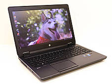 Б/в Ноутбук Б-клас HP ZBook 15 G2 15.6" 1920x1080| Core i7-4700MQ| 8 GB RAM| 240 GB SSD| Quadro K2100M 2GB, фото 3