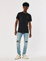 Темно-сіра футболка чоловіча футболка Hollister XS