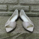 Відкриті балетки з фігурним вирізом, фото 8