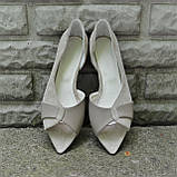 Відкриті балетки з фігурним вирізом, фото 6