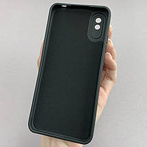 Чохол для Xiaomi Redmi 9A силіконовий кейс із захистом камери на телефон сяомі редмі 9а чорний l8o, фото 3