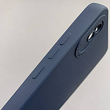 Чохол для Xiaomi Redmi 9A силіконовий кейс із захистом камери на телефон сяомі редмі 9а темно-синій l8o, фото 4