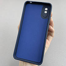 Чохол для Xiaomi Redmi 9A силіконовий кейс із захистом камери на телефон сяомі редмі 9а темно-синій l8o, фото 3